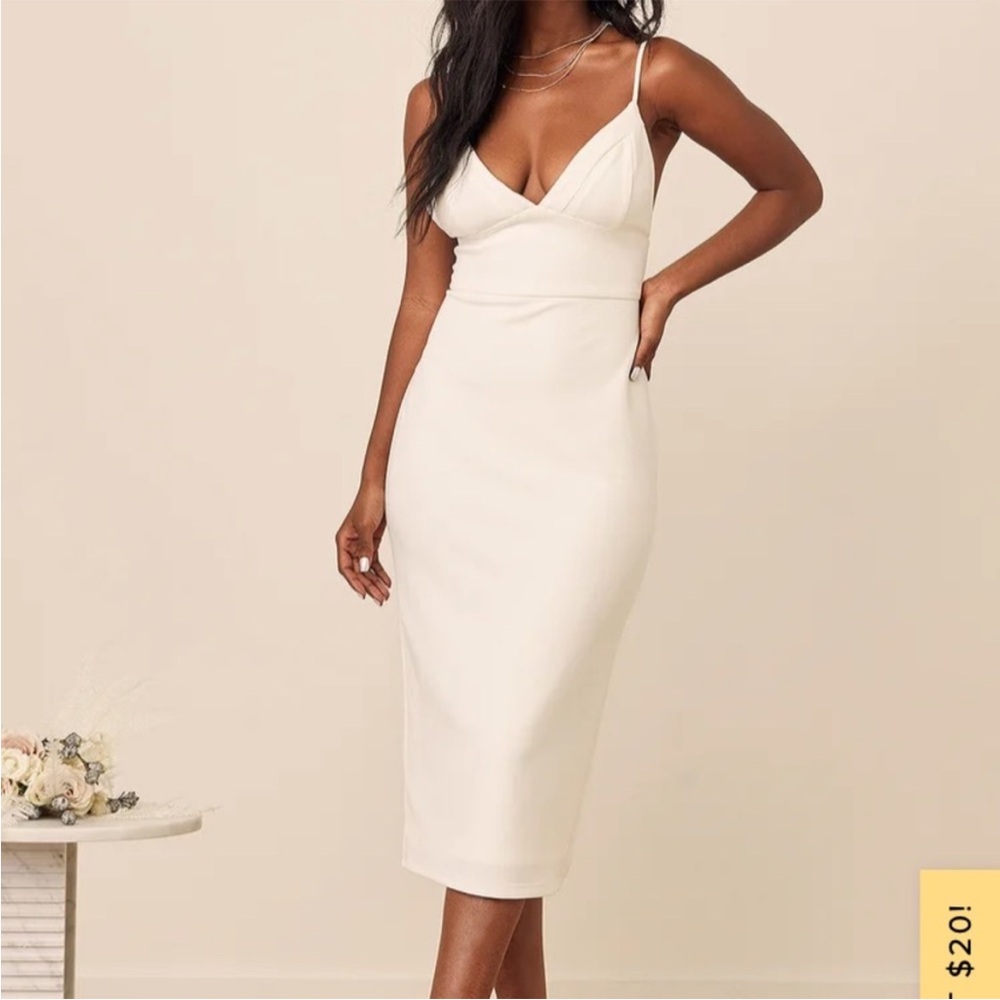 NWT Lulus All in Favor Midi Dress
